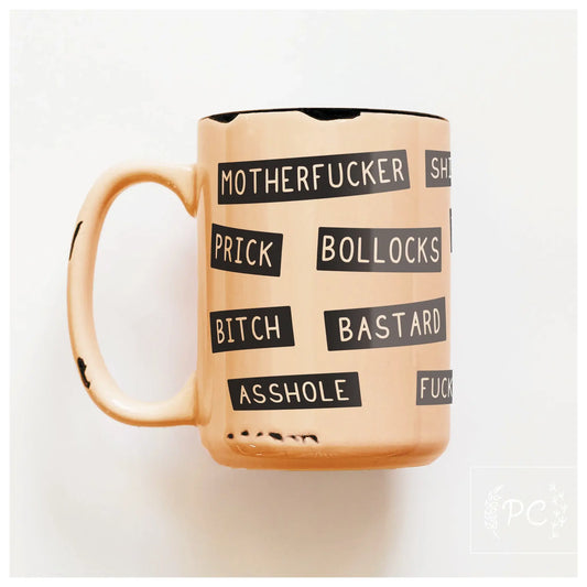 Sweary insults | ceramic mug: Orange