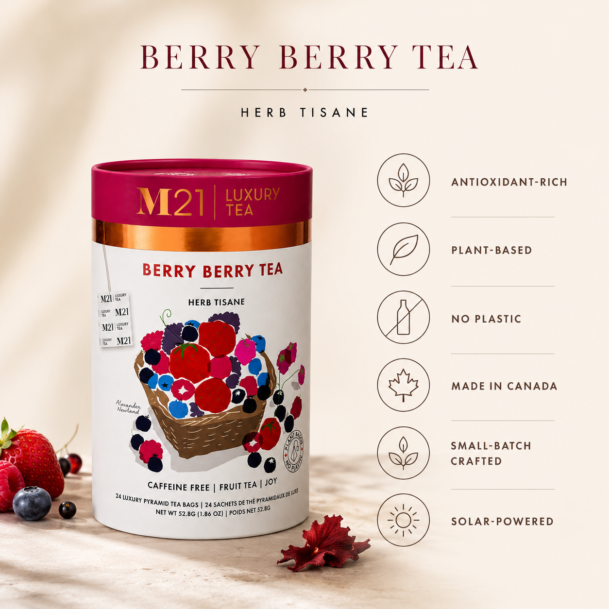 Berry Berry Luxury Herbal Tea | Canadian | 24ct