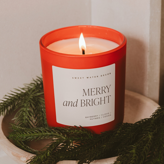 *NEW* Merry and Bright 15 oz Soy Candle - Christmas Decor