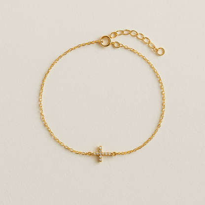 Dainty Cross Bracelet