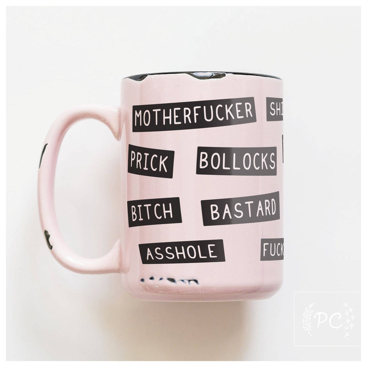 Sweary insults | ceramic mug: Orange