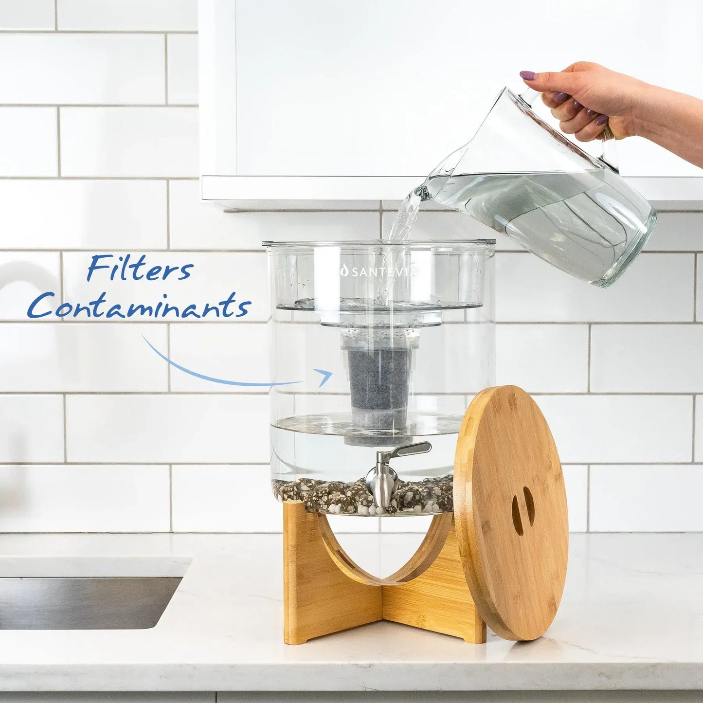 Glass Water System w/MINA Fluoride Filter