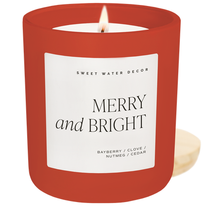 *NEW* Merry and Bright 15 oz Soy Candle - Christmas Decor