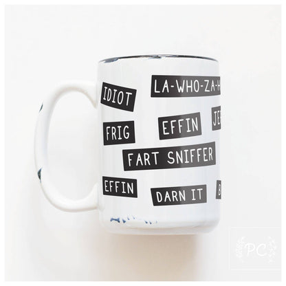 Pg rated insults | ceramic mug: Green