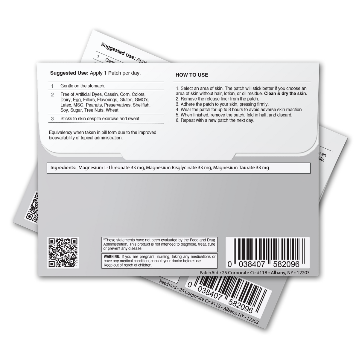 Triple Magnesium Complex Patch - Relaxation & Muscle Support: 1-Pack