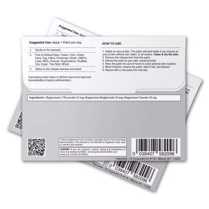 Triple Magnesium Complex Patch - Relaxation & Muscle Support: 1-Pack