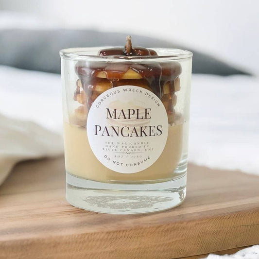 Maple Pancake Dessert Candle