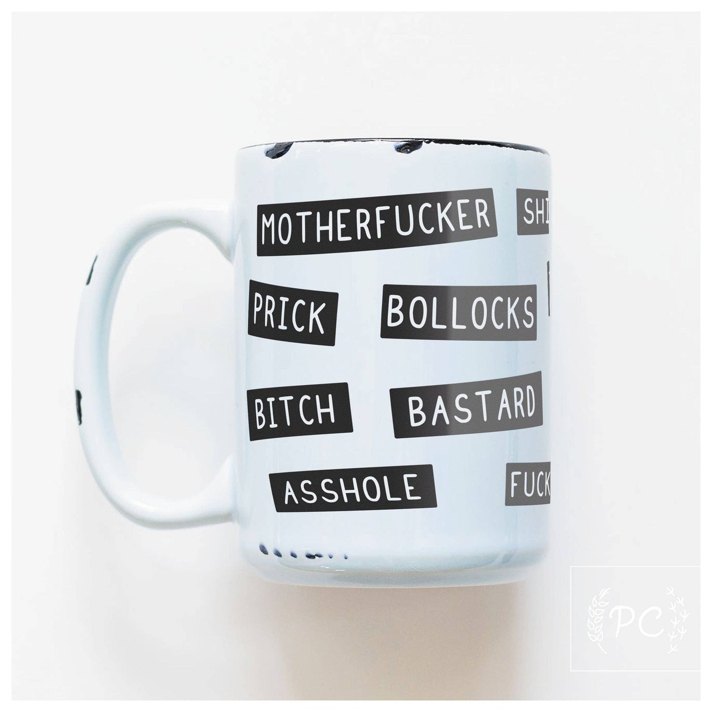 Sweary insults | ceramic mug: Orange