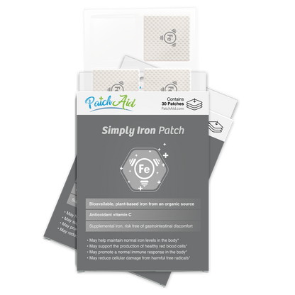Simply Iron Patch - Gentle & Effective Iron Supplement: 1-Pack