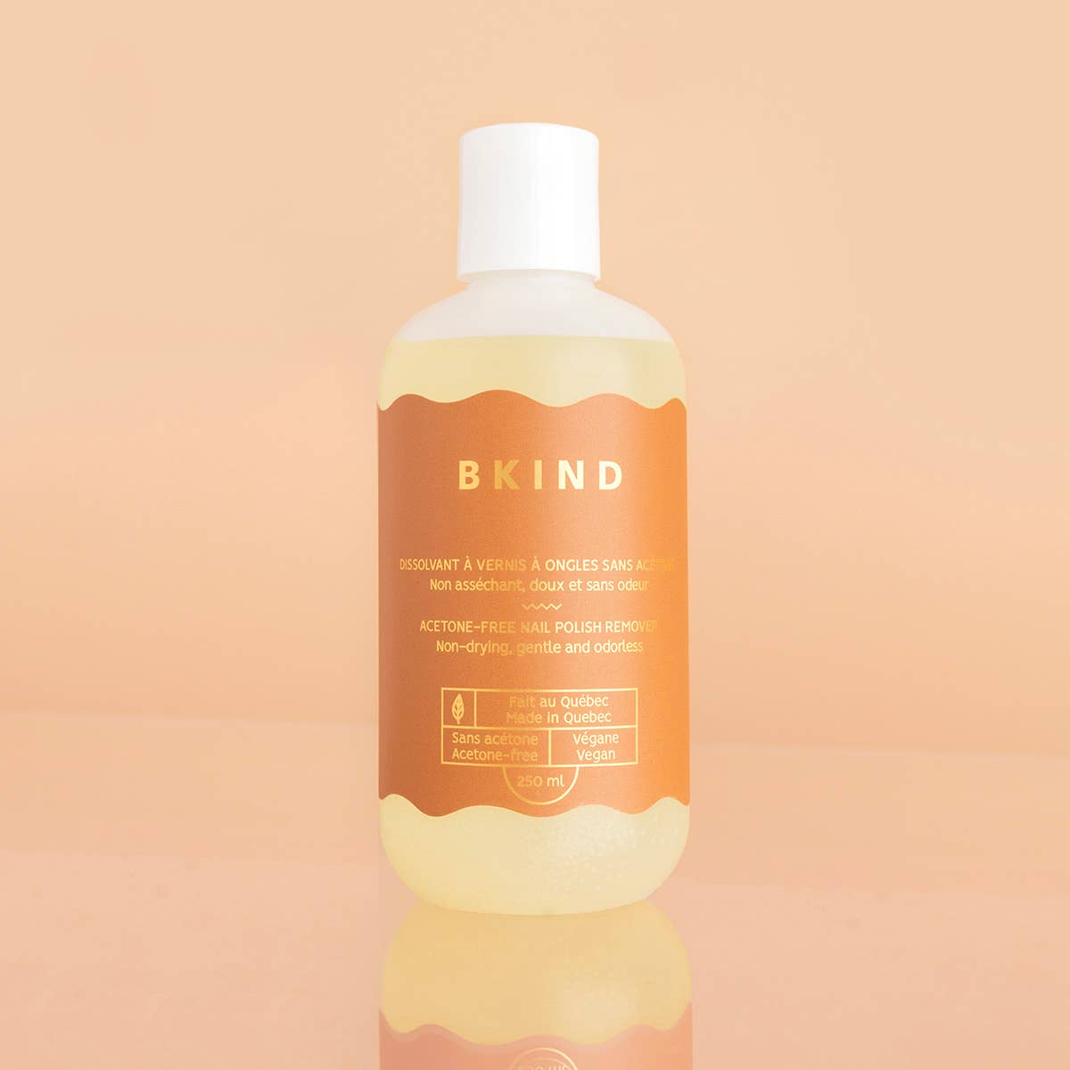 Acetone-free nail polish remover