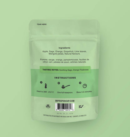 F'in Reset Mode Herbal tea, 20 Servings, Tea Blend