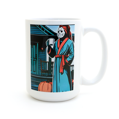 Jason - Mornings are Murder Mug, Halloween movie Mug