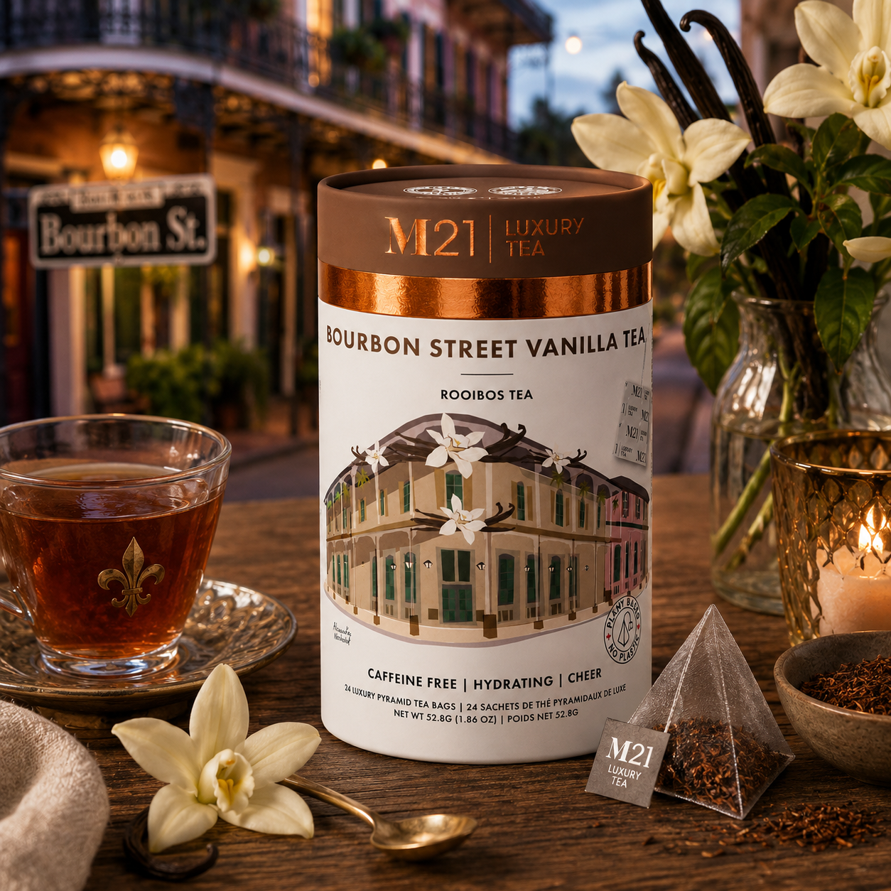 Bourbon Street Luxury Vanilla Tea | Canadian | 24ct