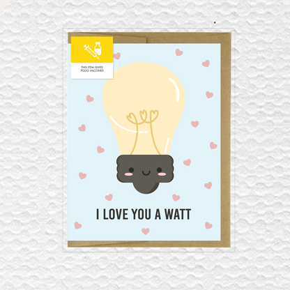 I Love You A Watt Card