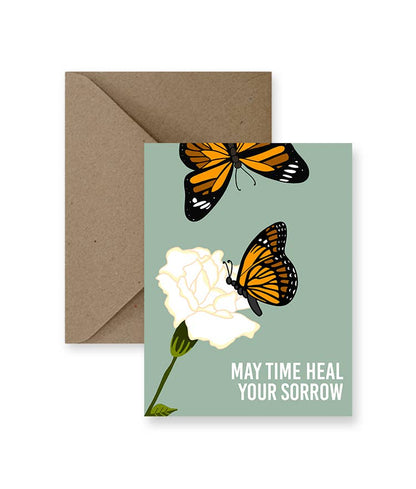 May Time Heal Your Sorrow Sympathy Card