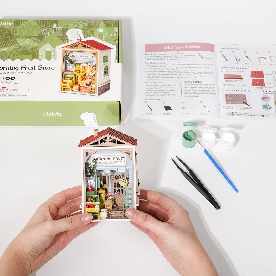 DIY Miniature House Kit: Morning Fruit Store