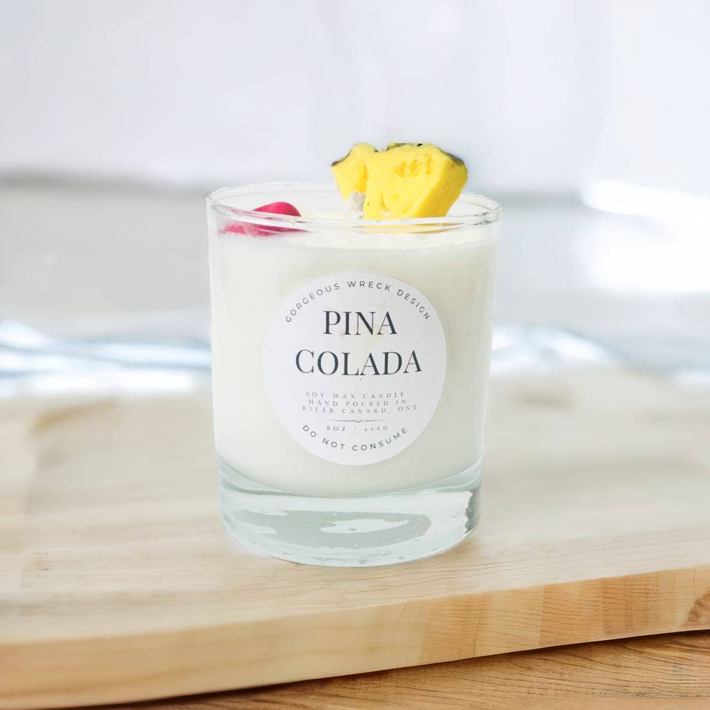 Pina Colada Dessert Candle .