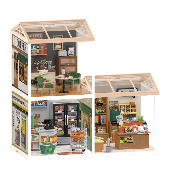 DIY Miniature House Kit: Fascinating Book Store