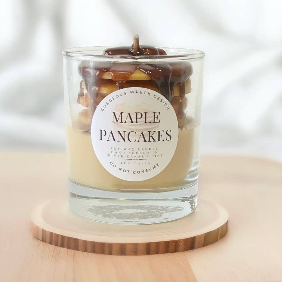 Maple Pancake Dessert Candle