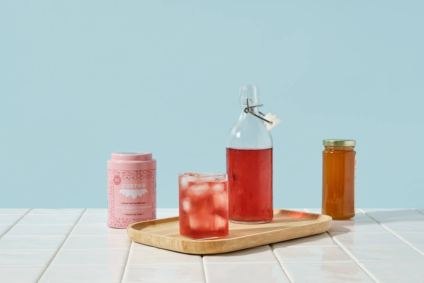 Little Berry Hibiscus Tin & Spoon - Organic, Fair Herbal Tea