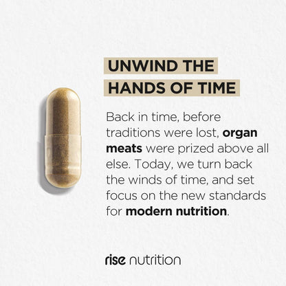 Grass-Fed Beef Liver -  Non-GMO & Pure - 120 Capsules Energy