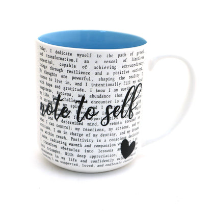 Note To Self, Positive Affirmations, Self care self love mug