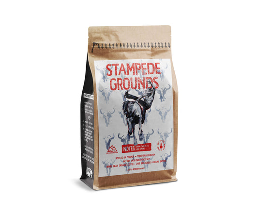 Stampede Grounds -  Whole Bean Organic Coffee (MED) : 340g