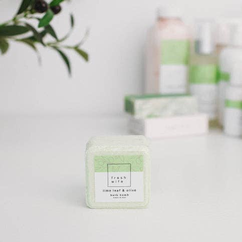 Lime Leaf & Olive Bath Bomb