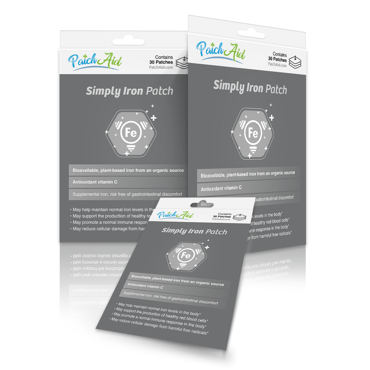 Simply Iron Patch - Gentle & Effective Iron Supplement: 1-Pack