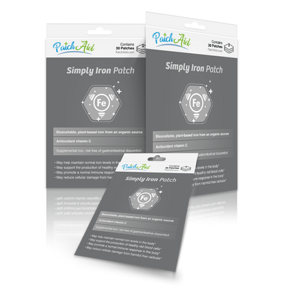 Simply Iron Patch - Gentle & Effective Iron Supplement: 1-Pack