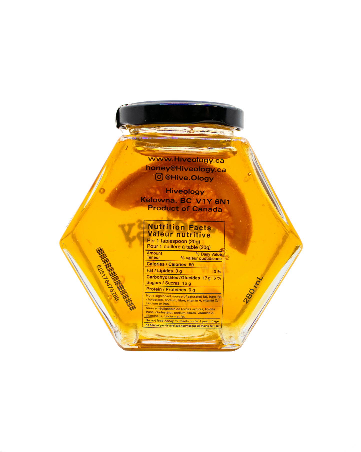 Orange Infused Honey: Regular (280ml)