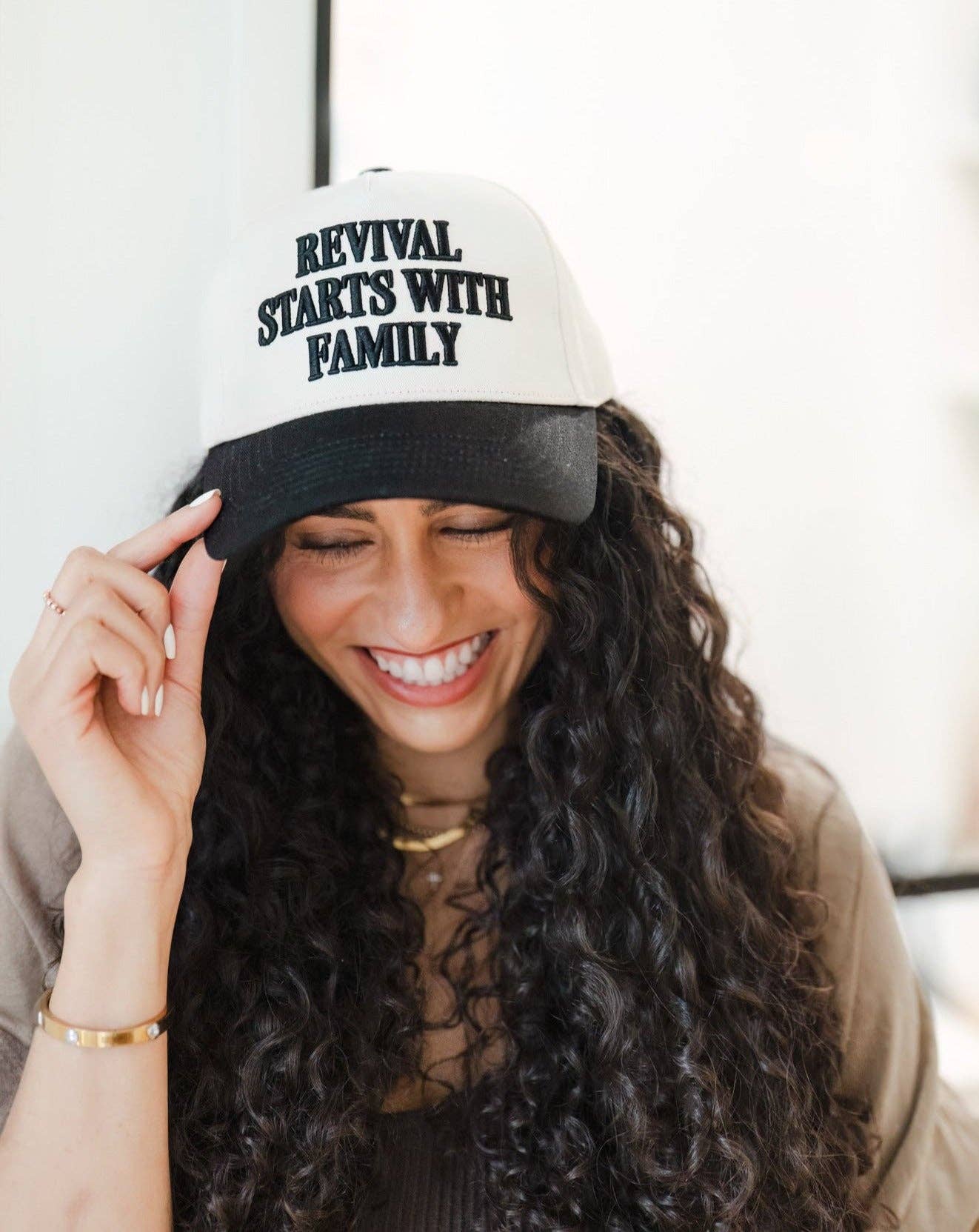 Hat: Revival Starts with Family: Black / Adult