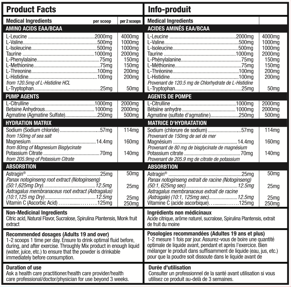 Amino Xplode - EAA/BCAA/Hydration - Red, White & Pop (Rocket