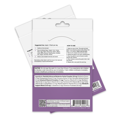 Berberine Patch – GLP-1 Support & Appetite Control: One Patch