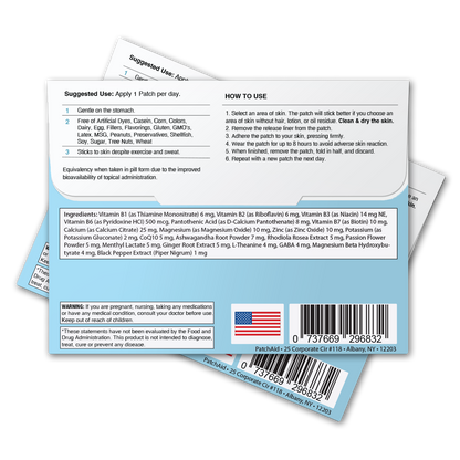 Relax & Unwind Patch - Stress Relief & Relaxation Support: 1-Pack