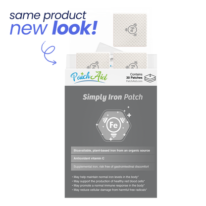 Simply Iron Patch - Gentle & Effective Iron Supplement: 1-Pack