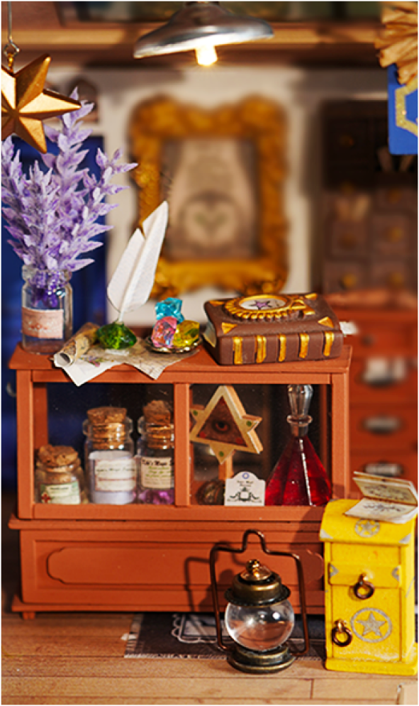 DIY Miniature House Kit: Alice's Tea Store