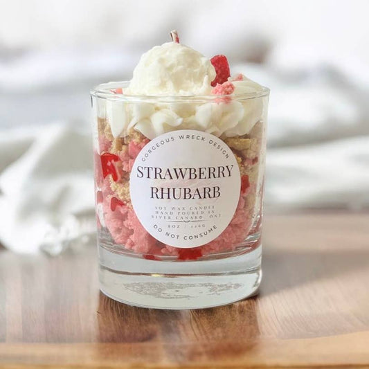 Strawberry Rhubarb Dessert Candle 