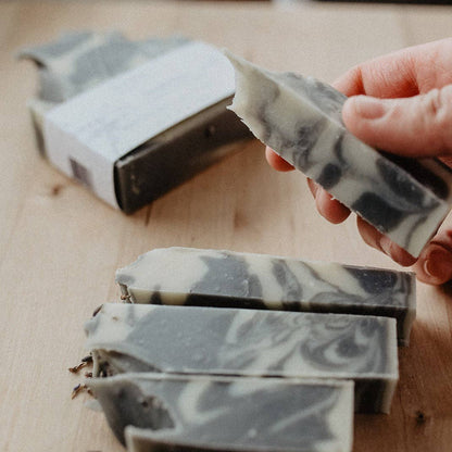 Charcoal Lavender Soap Bar - Canadian Handmade