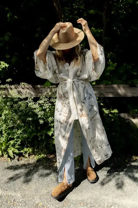 THE ECLIPSE | Tie Dyed Linen Belted Cover-Up