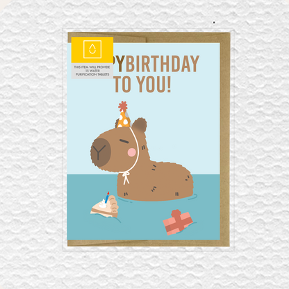 Capybirthday Card