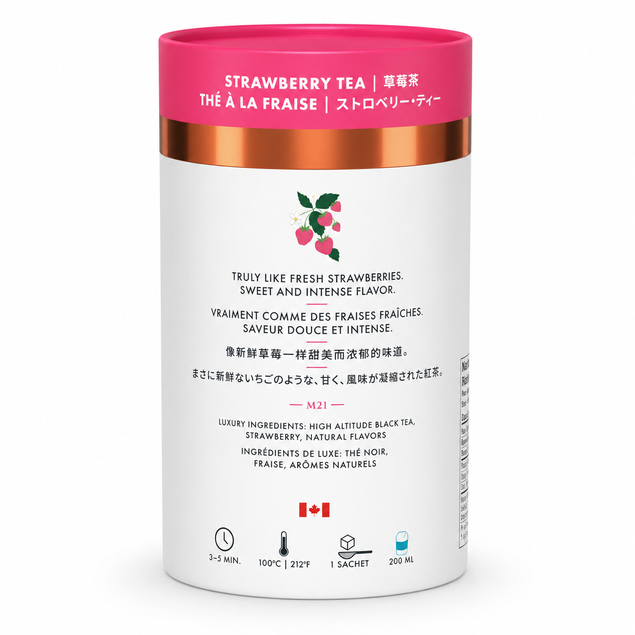 Strawberry Luxury Tea | Canadian | 24 Tea Bags