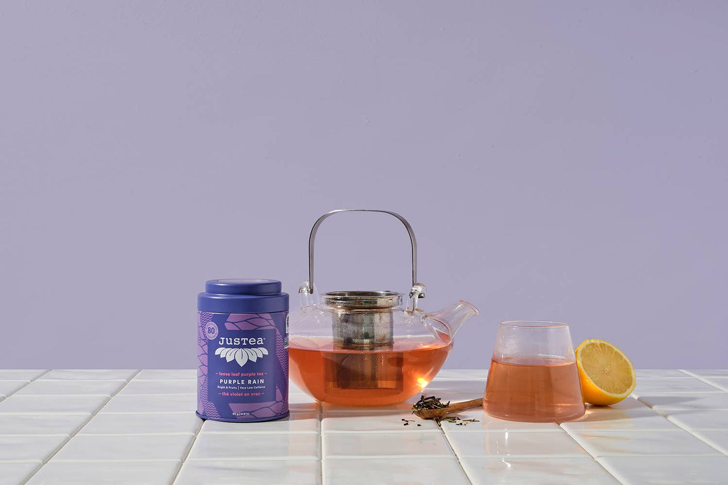 Purple Rain Tin with Spoon - Organic, Fair-Trade, Purple Tea