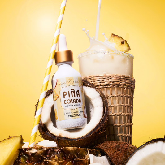 Mushroom Mocktails: Piña Colada