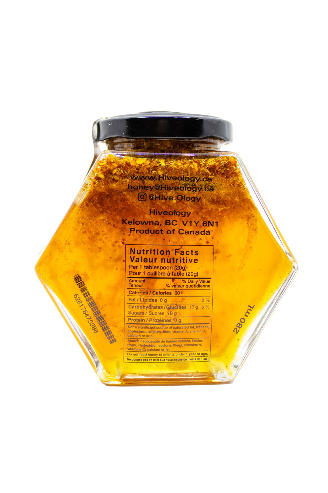 Ginger + Turmeric Infused Honey: Regular (280ml)