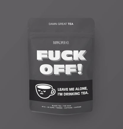 Fuck Off! Black tea, 20 Servings, Flavoured Tea Blend