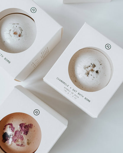 Chamomile + Oat Bath Bomb