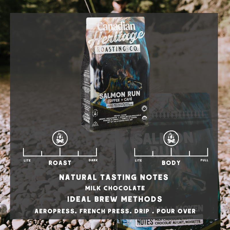 Salmon Run - Organic Coffee (MED): 340g