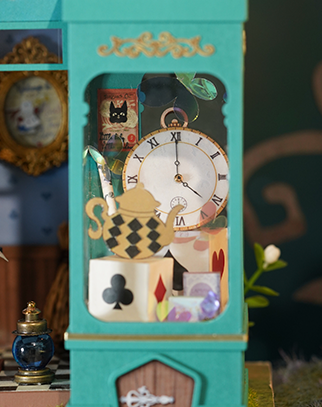 DIY Miniature House Kit: Alice's Tea Store