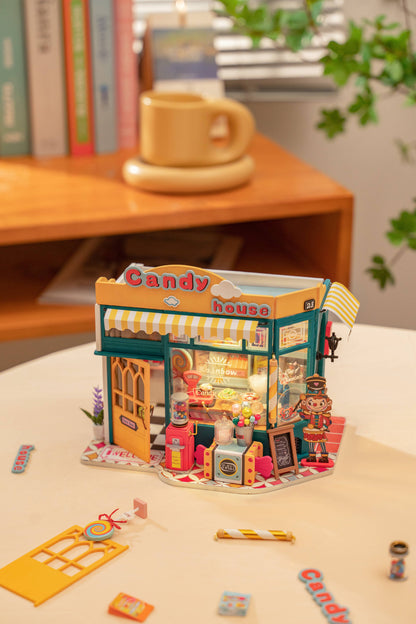 DIY Miniature House Kit: Rainbow Candy House